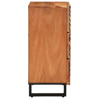 vidaXL Credenze 2 pz 60x34x75 cm in Legno Massello di Acacia