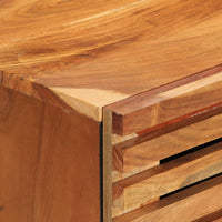 vidaXL Credenze 2 pz 60x34x75 cm in Legno Massello di Acacia