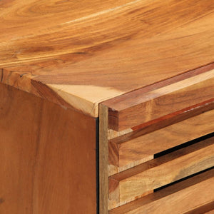 Credenze 2 pz 60x34x75 cm in Legno Massello di Acacia 3217080