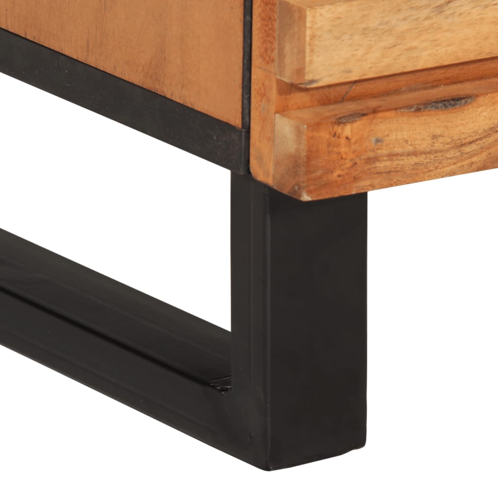 Credenze 2 pz 60x34x75 cm in Legno Massello di Acacia 3217080