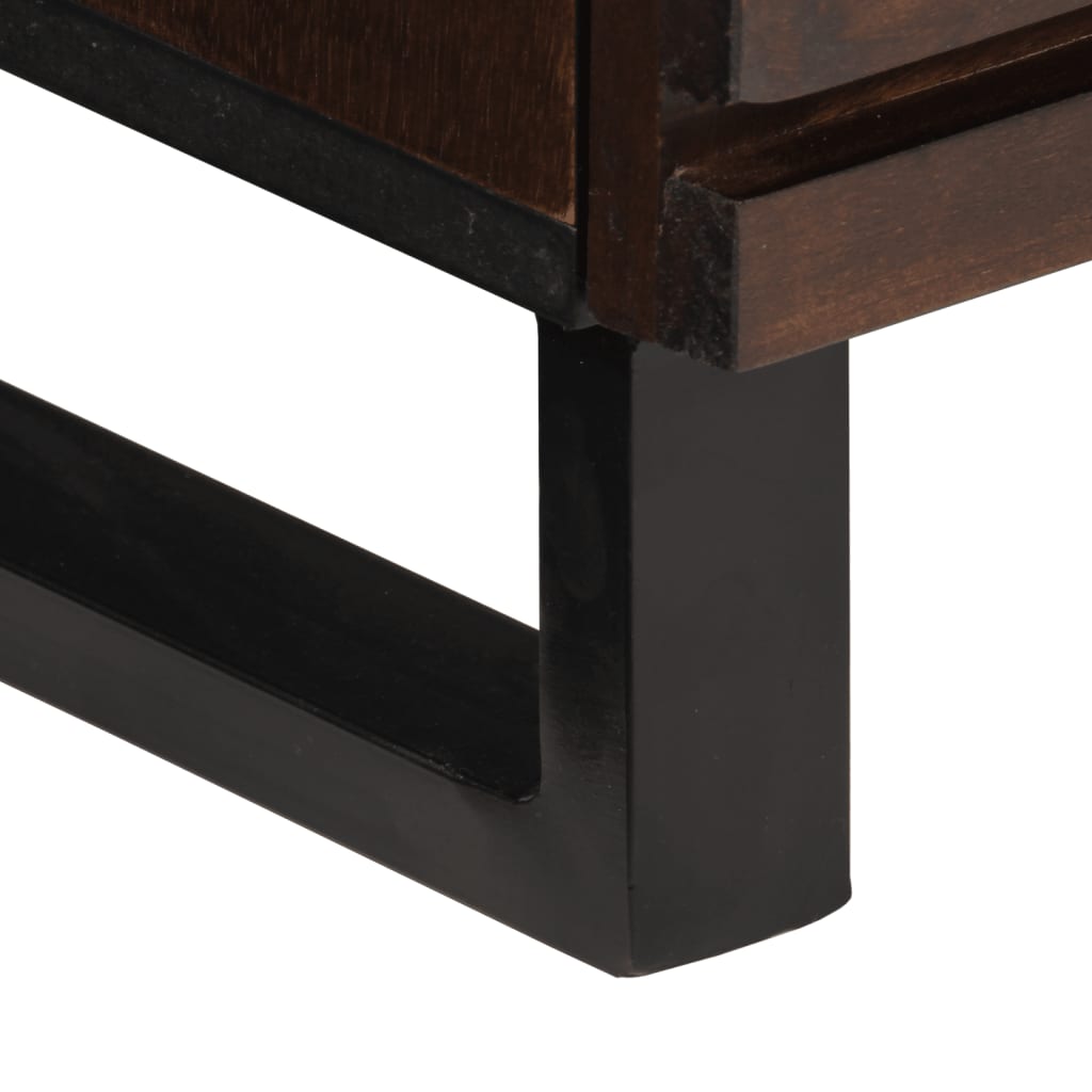 vidaXL Credenze 2 pz 60x34x75 cm in Legno Massello di Mango