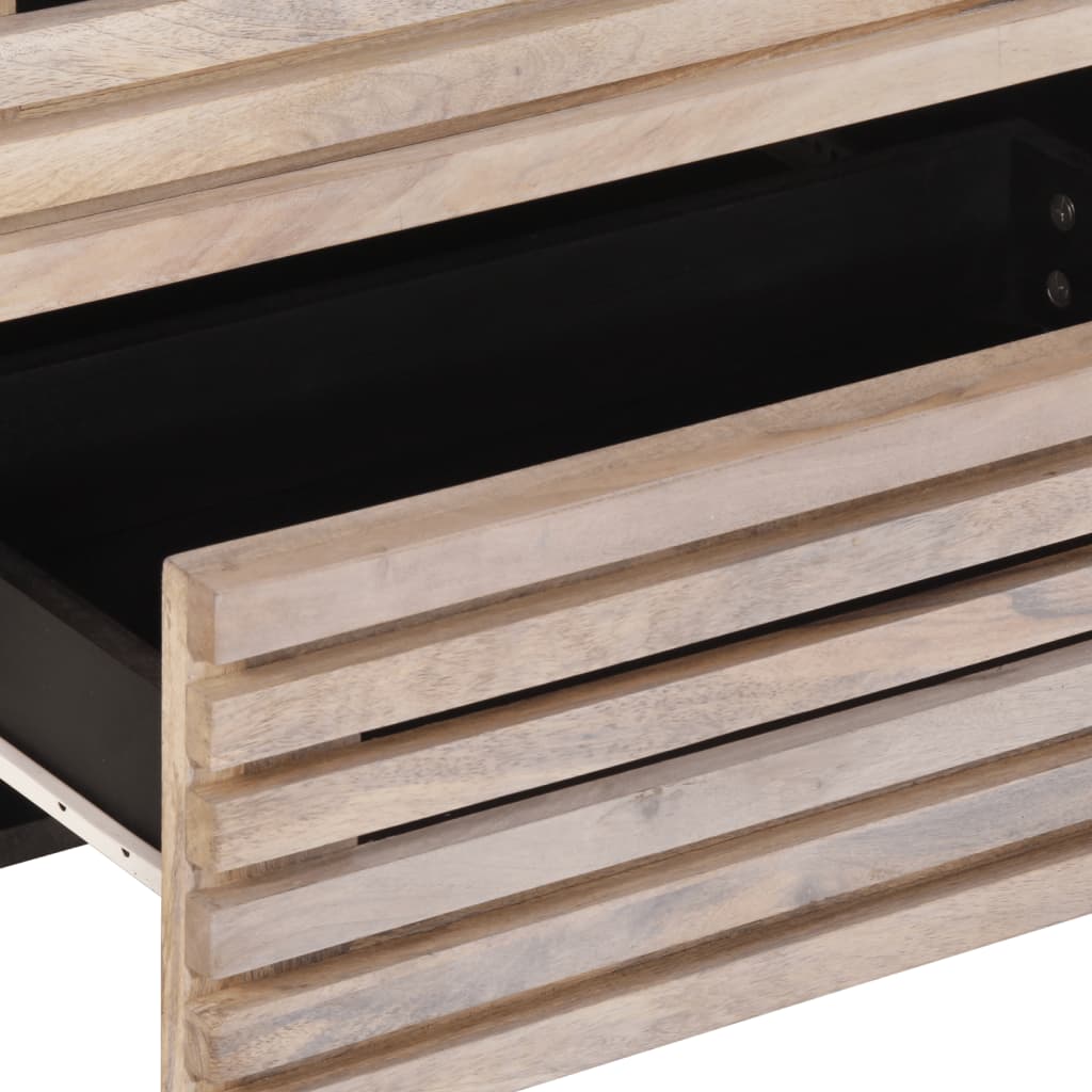 vidaXL Credenze 2 pz 60x34x75 cm in Legno Massello di Mango
