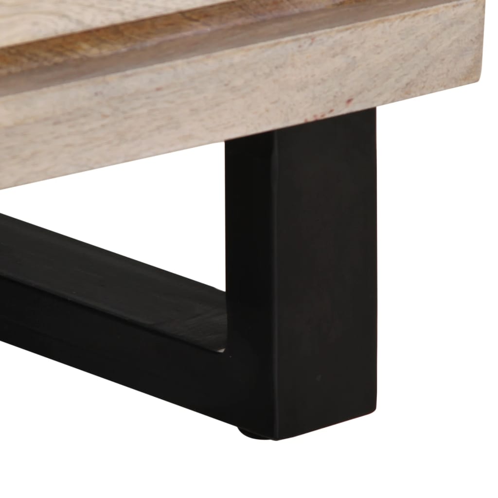 vidaXL Credenze 2 pz 60x34x75 cm in Legno Massello di Mango