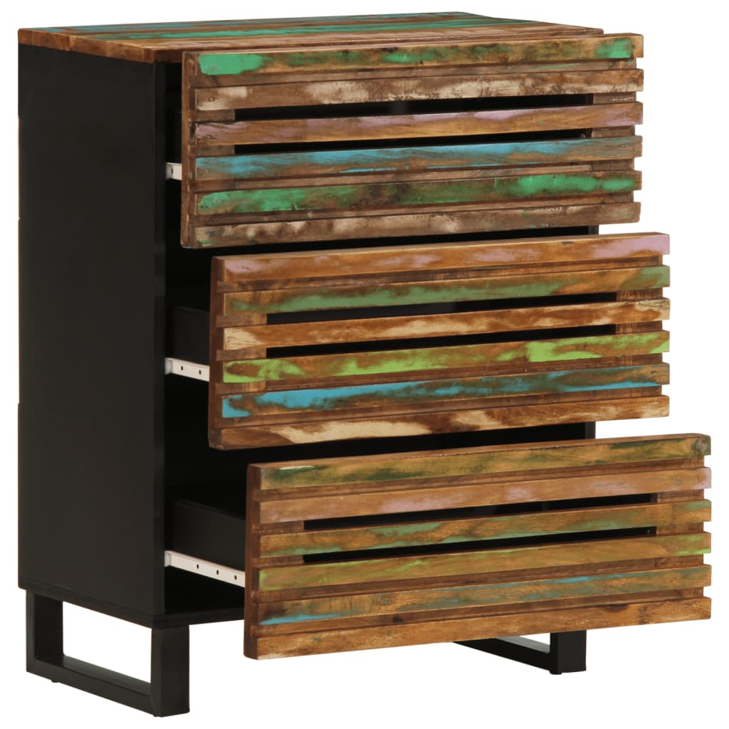 vidaXL Credenze 2 pz 60x34x75 cm in Legno Massello di Acacia