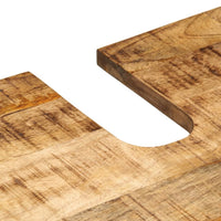 vidaXL Set Mobili da Bagno 2pz in Legno Massello di Mango Grezzo