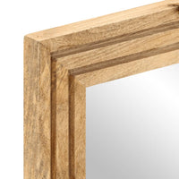 vidaXL Set Mobili da Bagno 2pz in Legno Massello di Mango Grezzo