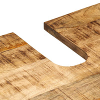 vidaXL Set Mobili da Bagno 3 pz in Legno Massello di Mango Grezzo