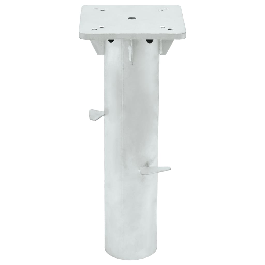 Base per Ombrellone Interrata Argento 16x16x39,5 cm Acciaiocod mxl 92495