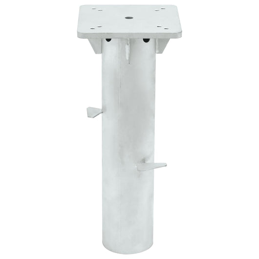 Base per Ombrellone Interrata Argento 16x16x39,5 cm Acciaio 4003367
