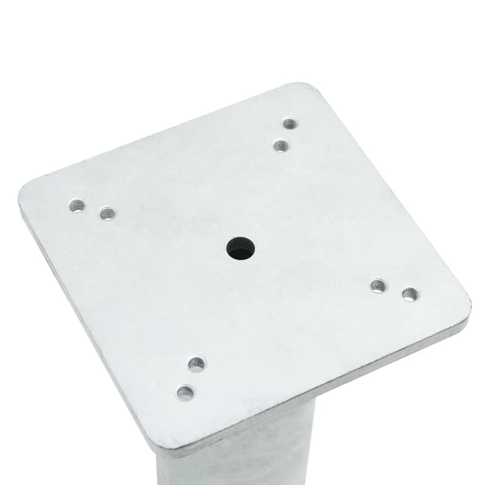 Base per Ombrellone Interrata Argento 16x16x39,5 cm Acciaio 4003367