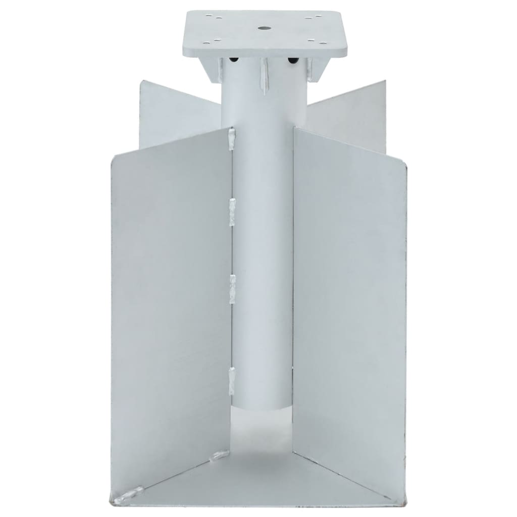 Base per Ombrellone Interrata Argento 27,5x27,5x45 cm Acciaio 4003368