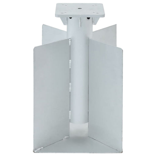 Base per Ombrellone Interrata Argento 27,5x27,5x45 cm Acciaio 4003368