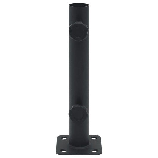 Base per Ombrellone per Palo da Ø32/34/38 mm Nero Opaco Acciaio 4003371