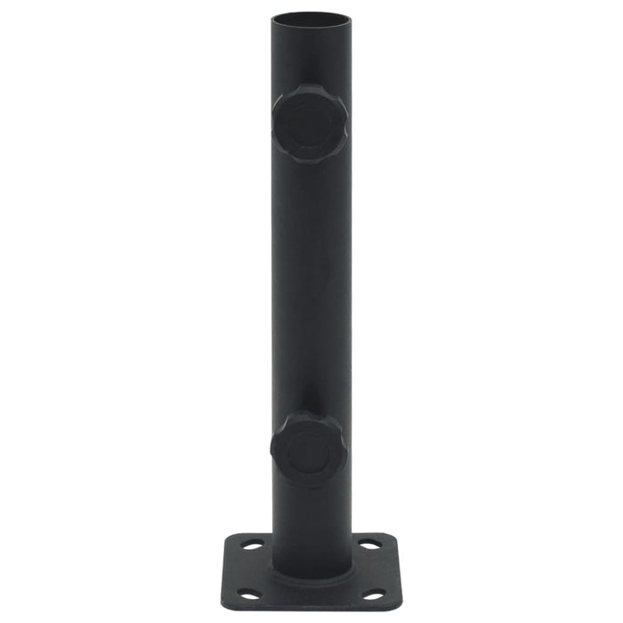 Base per Ombrellone per Palo da Ø32/34/38 mm Nero Opaco Acciaio 4003371