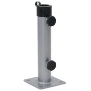 Base per ombrellone compatta facile da installare 12,5 x 12,5 x 30,5 cm acciaio argentato 02_0056363