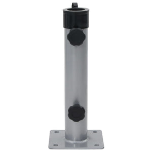 Base per Ombrellone per Palo da Ø38/48 mm Argento in Acciaio