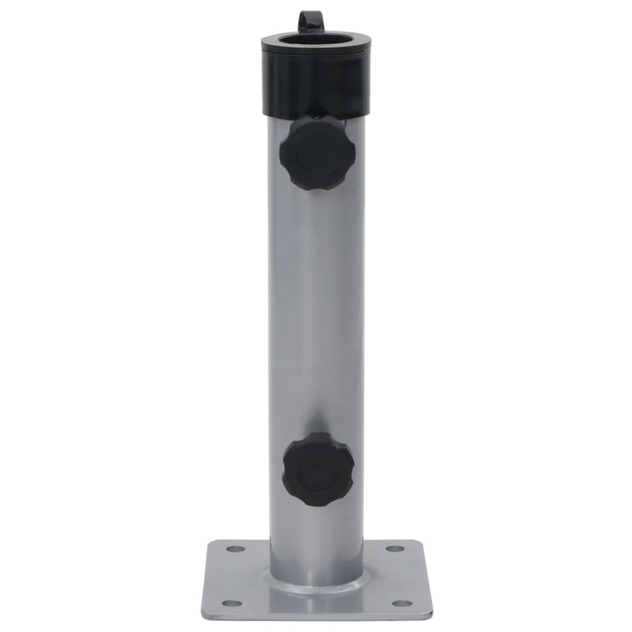 Base per Ombrellone per Palo da Ø38/48 mm Argento in Acciaio