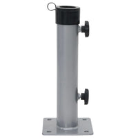 Base per Ombrellone per Palo da Ø38/48 mm Argento in Acciaio