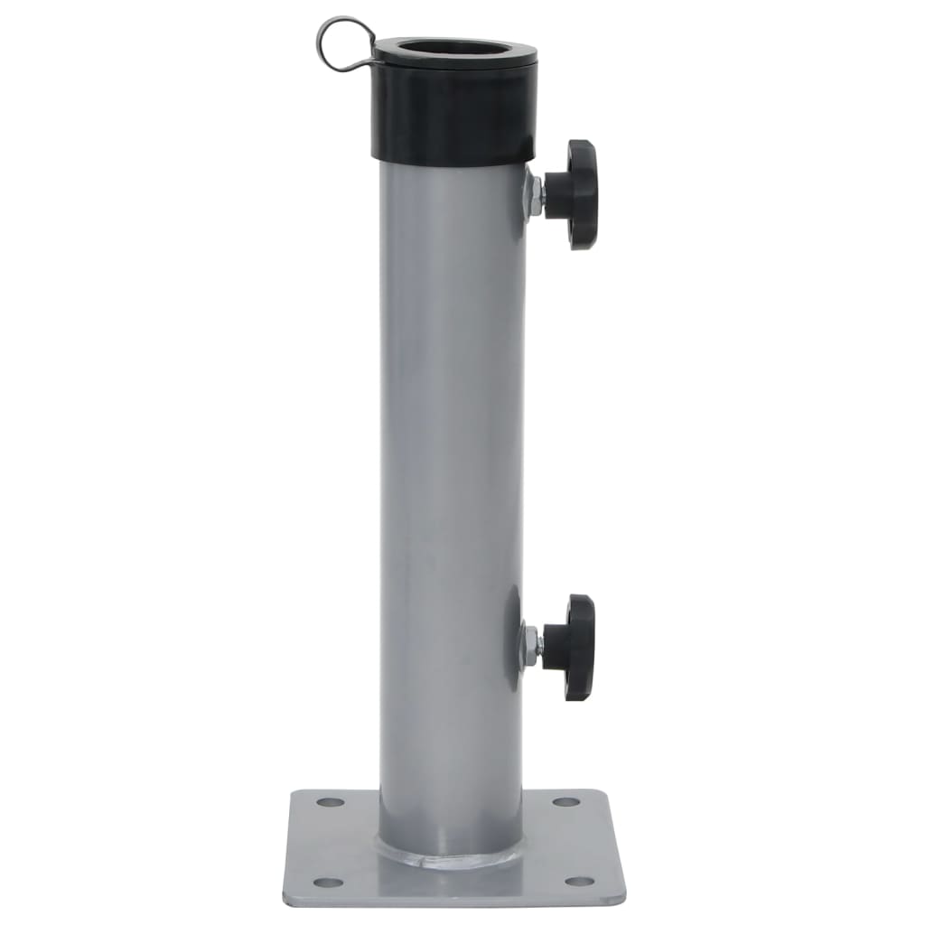 Base per Ombrellone per Palo da Ø38/48 mm Argento in Acciaio 4003374