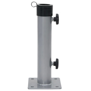 Base per Ombrellone per Palo da Ø38/48 mm Argento in Acciaio 4003374