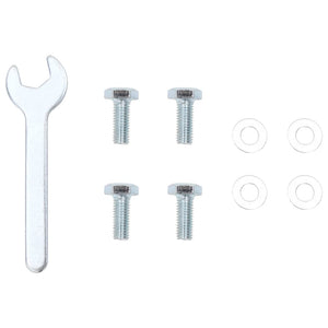 Base per Ombrellone per Palo da Ø38/48 mm Argento in Acciaio 4003374