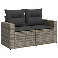 Set Divani da Giardino 11 pz con Cuscini in Polyrattan Grigiocod mxl 114448
