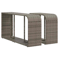 Set Divani da Giardino 11 pz con Cuscini in Polyrattan Grigio 3228912