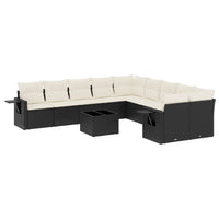 Set Divani da Giardino 11 pz con Cuscini in Polyrattan Nerocod mxl 112871