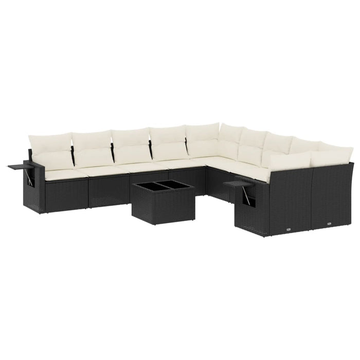 Set Divani da Giardino 11 pz con Cuscini in Polyrattan Nerocod mxl 112871