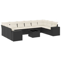 Set Divani da Giardino 11 pz con Cuscini in Polyrattan Nerocod mxl 113210