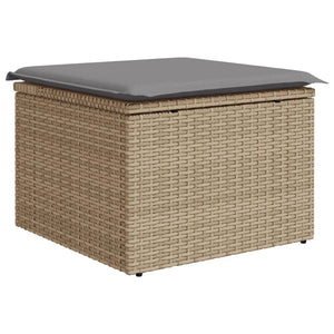 Set Divano da Giardino 8 pz con Cuscini Beige Misto Polyrattan 3256094