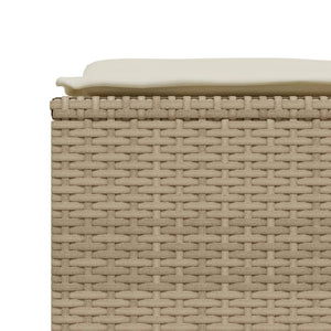 Set Divano da Giardino 5 pz con Cuscini-Sofa da Giardino-Divanetto da esterno Beige in Polyrattan 976286