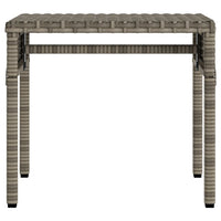 Lettini Prendisole 2 pz con Baldacchino e Tavolino Polyrattan 3261571