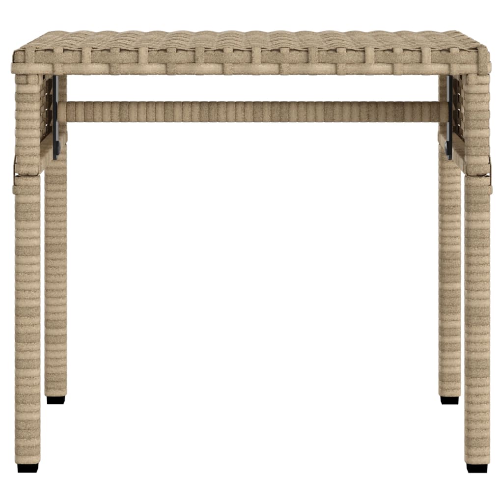 Lettini Prendisole 2 pz con Baldacchino e Tavolino Polyrattan 3261573
