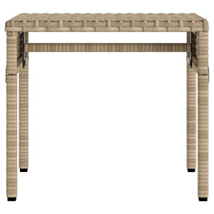 Lettini Prendisole 2 pz con Baldacchino e Tavolino Polyrattan 3261573