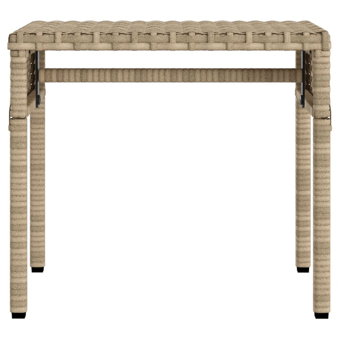 Lettini Prendisole 2 pz con Baldacchino e Tavolino Polyrattan 3261573