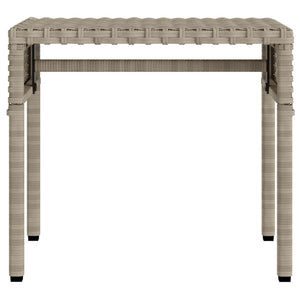 Lettini Prendisole 2 pz con Baldacchino e Tavolino Polyrattan 3261574