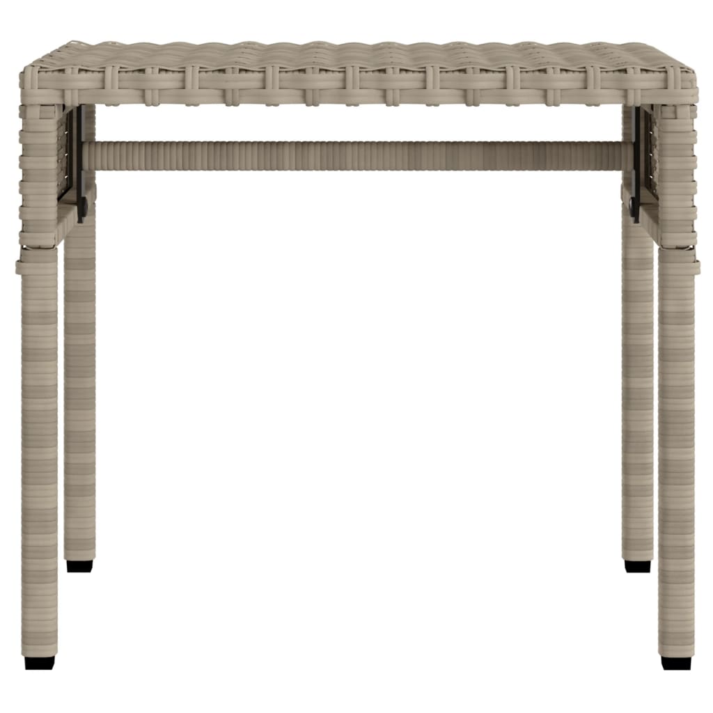 Lettini Prendisole 2 pz con Baldacchino e Tavolino Polyrattan 3261574