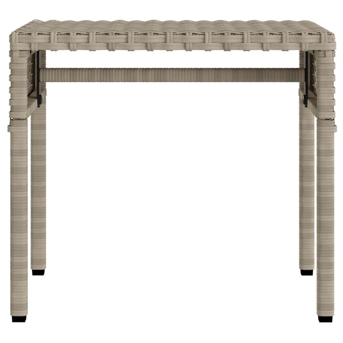 Lettini Prendisole 2 pz con Baldacchino e Tavolino Polyrattan 3261574