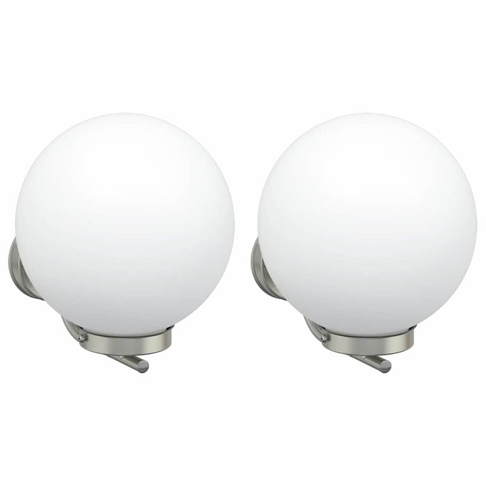 Lampade da Parete Esterne 2 pcs Argento 29 x 25 x 33 cm 4005942