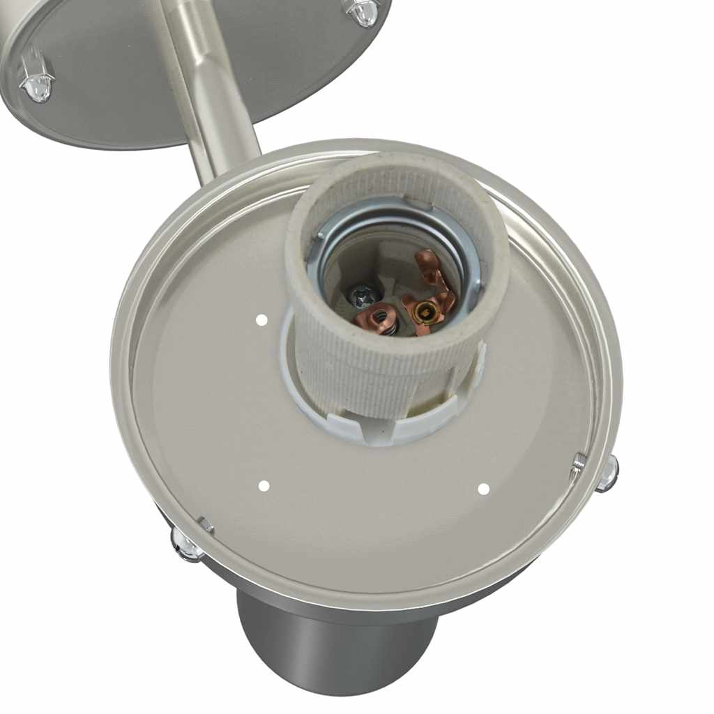 Lampade da Parete Esterne 2 pcs Argento 28 x 25 x 38 cm 4005944