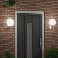 Lampade da Parete Esterne 2 pcs Argento 28 x 25 x 38 cm 4005944