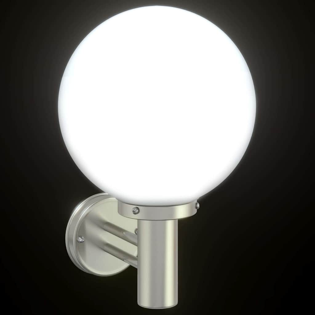 Lampade da Parete Esterne 2 pcs Argento 28 x 25 x 38 cm 4005944