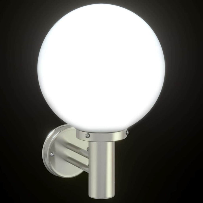 Lampade da Parete Esterne 2 pcs Argento 28 x 25 x 38 cm 4005944