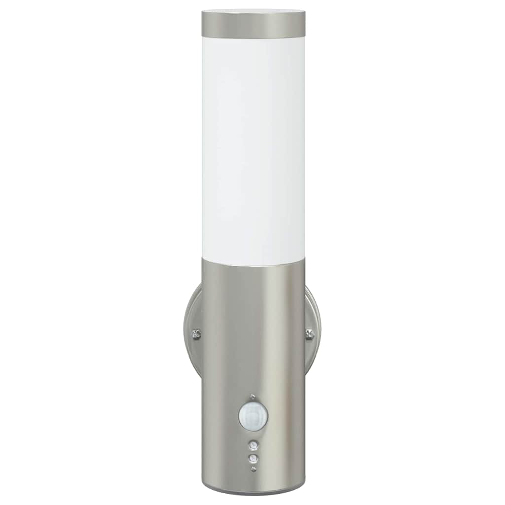 Lampada da Parete Esterna 2 pcs Argento 15 x 7,5 x 33 cm 4005954