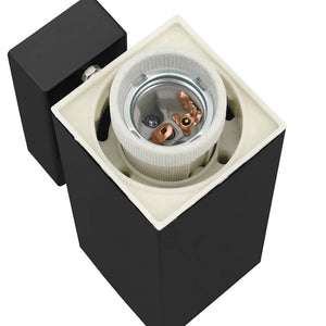 Lampade da Parete Esterne 2 pcs Nero 10.5 x 6 x 35 cm 4005964