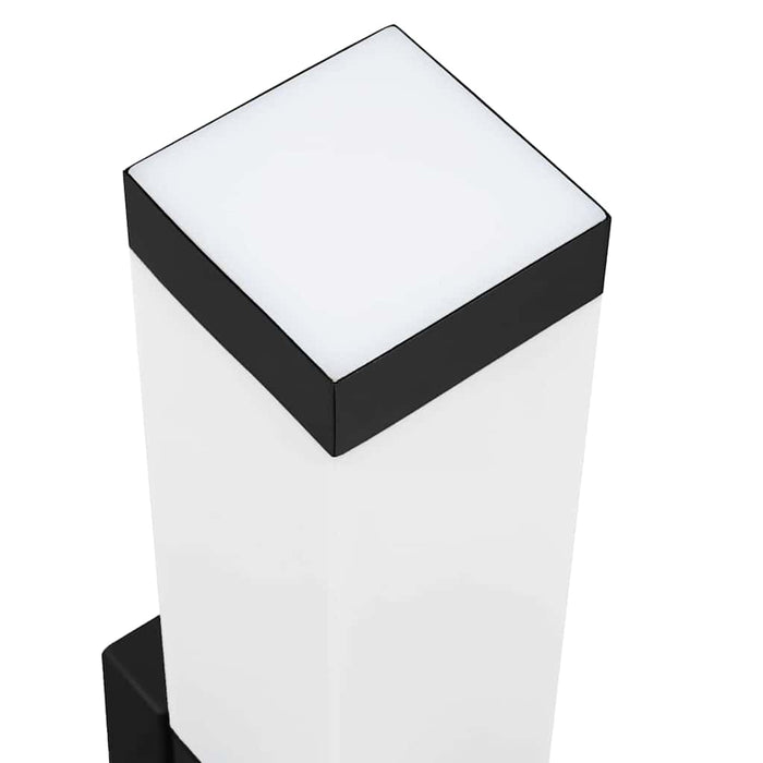 Lampade da Parete Esterne 2 pcs Nero 10.5 x 6 x 35 cm 4005966