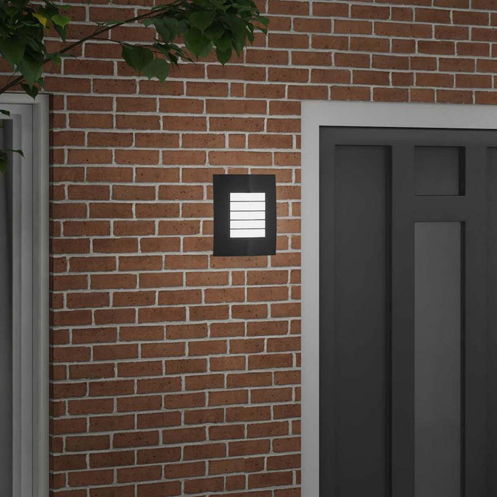 Lampada da parete per esterni Nero 23.5 x 10.5 x 26 cm 4005971