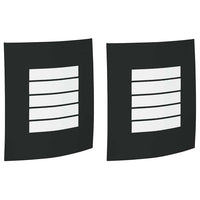 Lampade da Parete Esterne 2 pcs Nero 23.5 x 10.5 x 26 cm 4005972