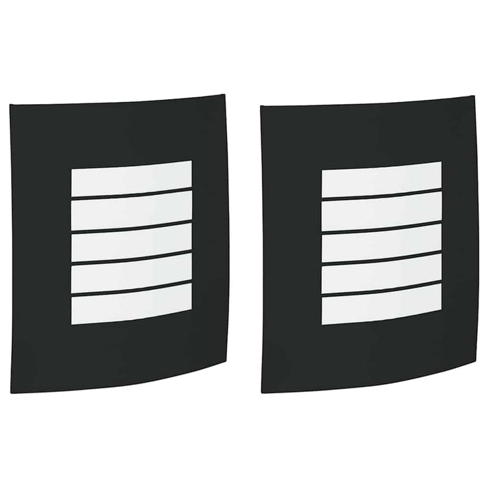 Lampade da Parete Esterne 2 pcs Nero 23.5 x 10.5 x 26 cm 4005972